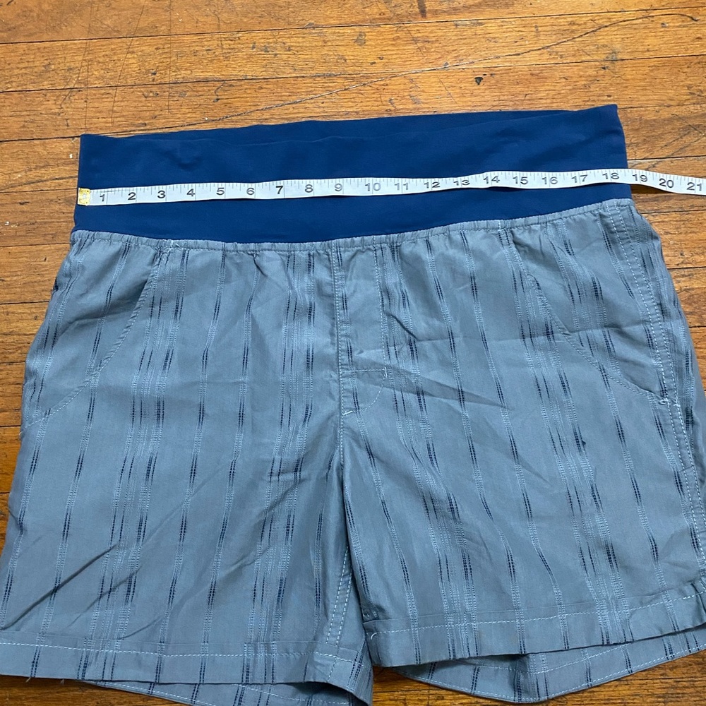 🆕 Horny Toad Flip Top Tencel Shorts with Pockets Gray Blue Women's Size L - Picture 8 of 12